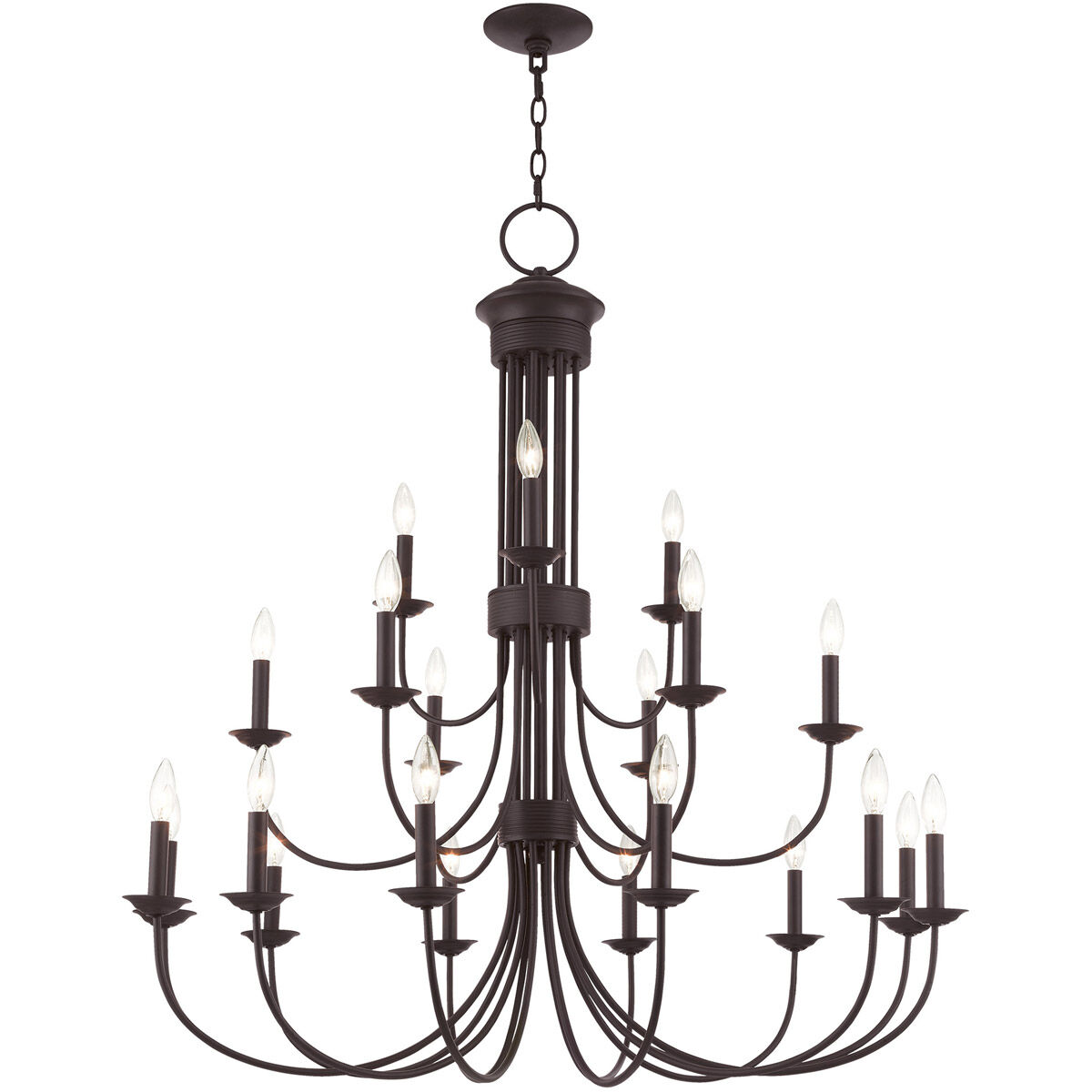 Estate 21 Light 42 inch Bronze Foyer Chandelier Ceiling Light