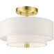 Meridian 2 Light 13.00 inch Semi-Flush Mount