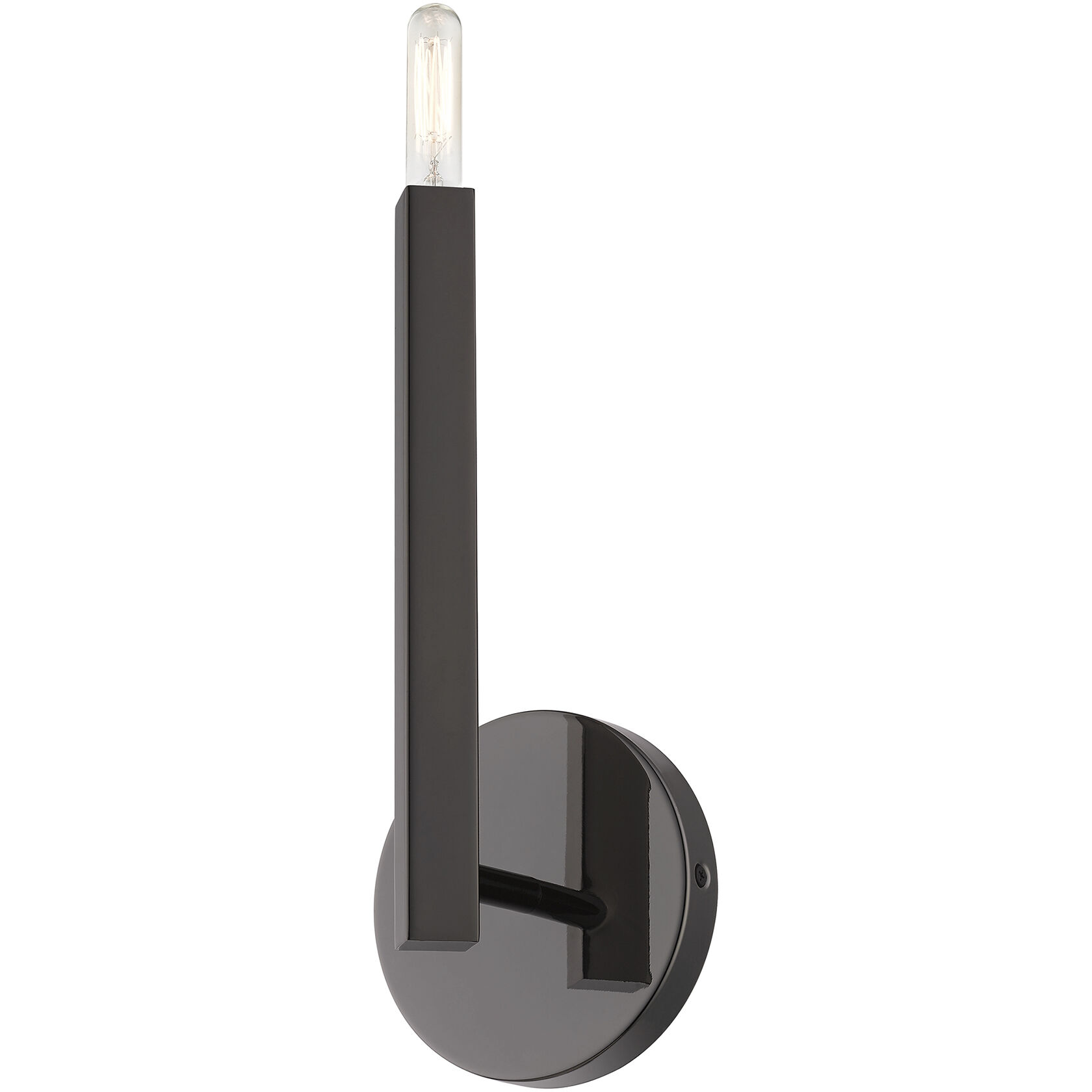Monaco 1 Light 5.13 inch Black Chrome ADA Wall Sconce Wall Light