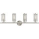 Industro 4 Light 36 inch Brushed Nickel Vanity Sconce Wall Light
