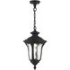 Oxford 1 Light 10 inch Textured Black Outdoor Pendant Lantern
