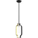 Meadowbrook 1 Light 7 inch Black with Brushed Nickel Accents Pendant Ceiling Light