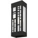 Malmo 2 Light 17 inch Textured Black Outdoor Sconce