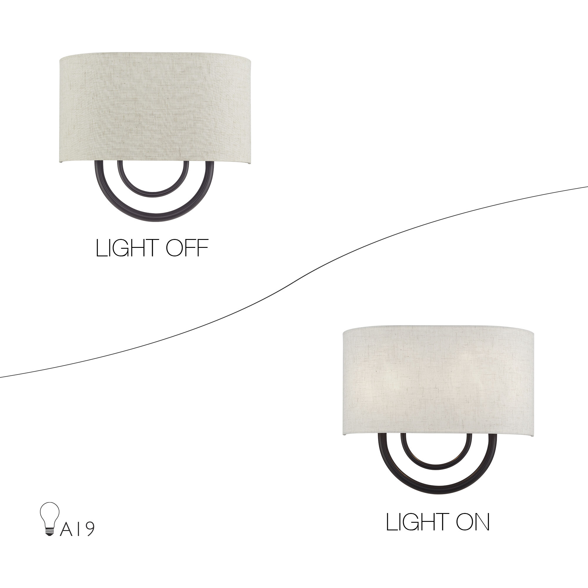 Stratton 2 Light 13 inch English Bronze ADA Wall Sconce Wall Light