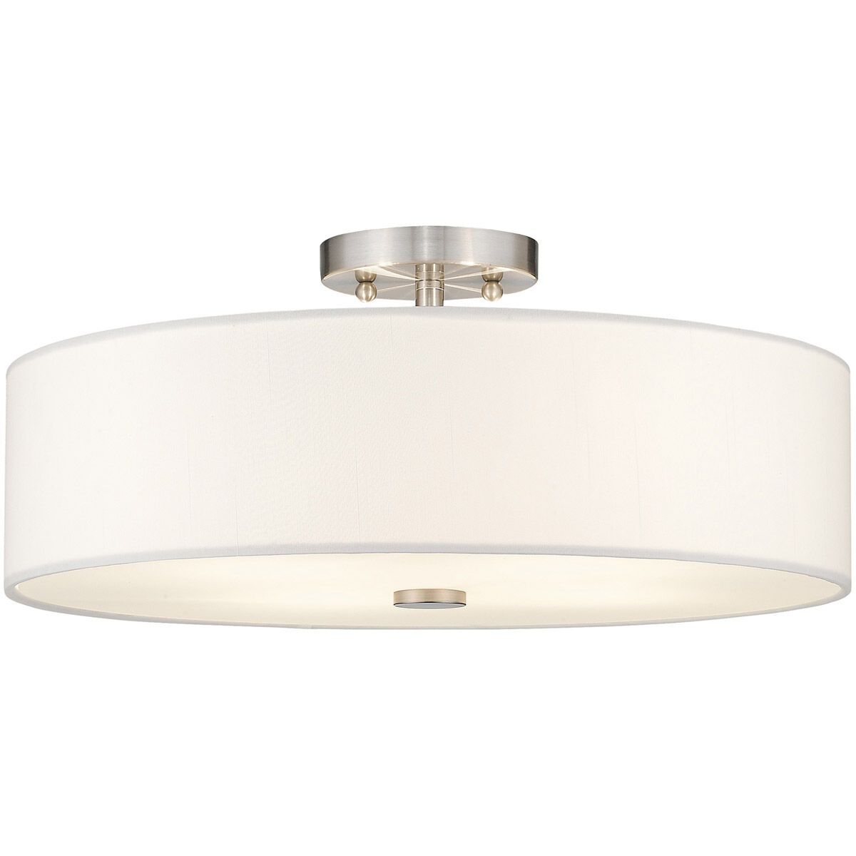Meridian 4 Light 18 inch Brushed Nickel Semi-Flush Mount Ceiling Light 