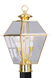 Westover 2 Light 17 inch Polished Brass Outdoor Post Top Lantern