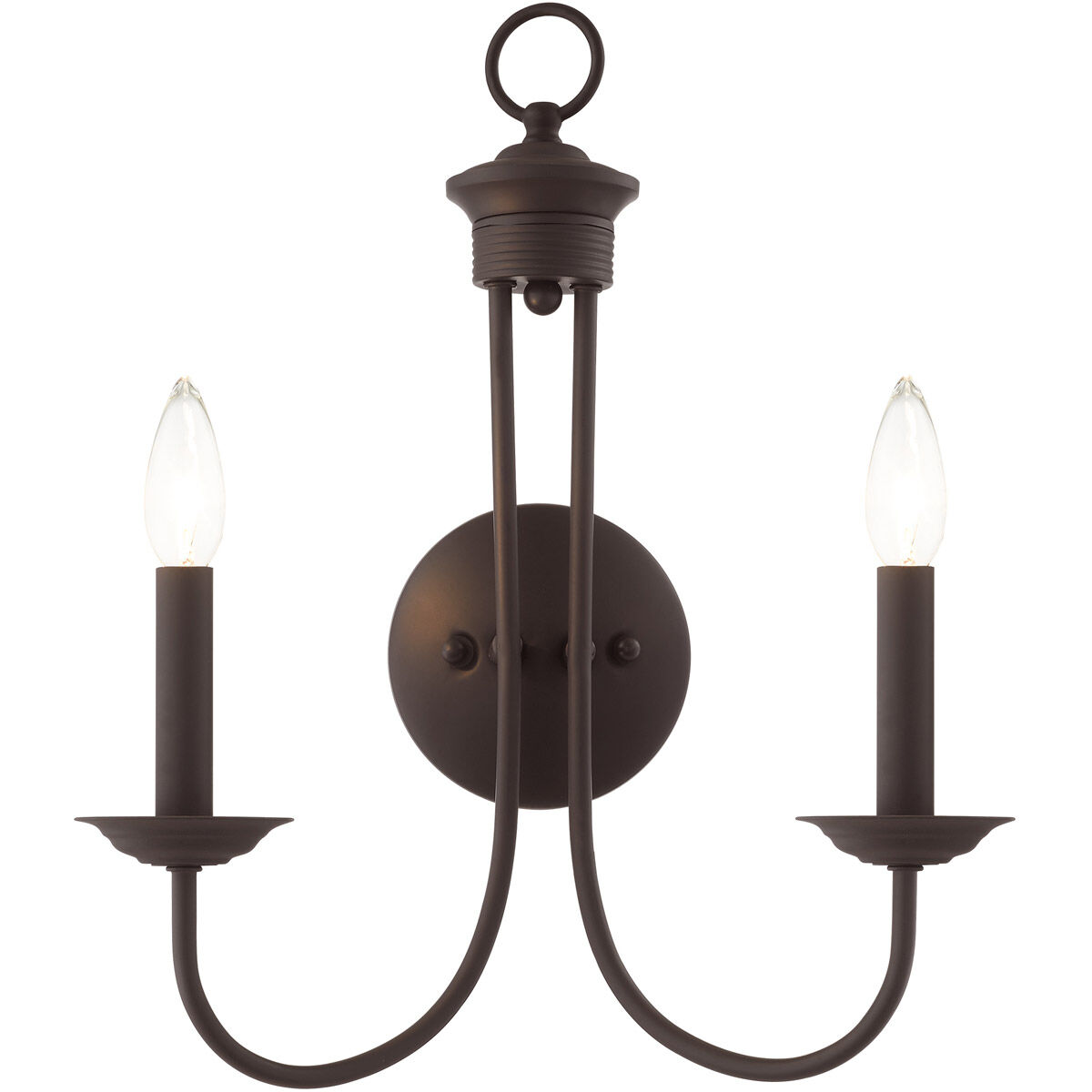 Estate 2 Light 14 inch Bronze Sconce Wall Light