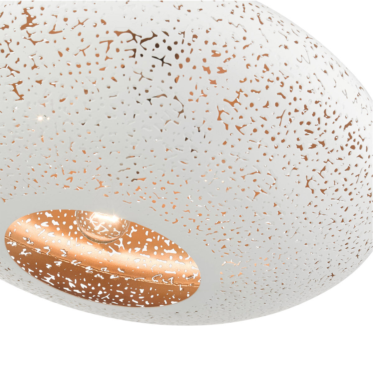 Charlton 3 Light 20 inch White with Brushed Nickel Accents Pendant Ceiling Light