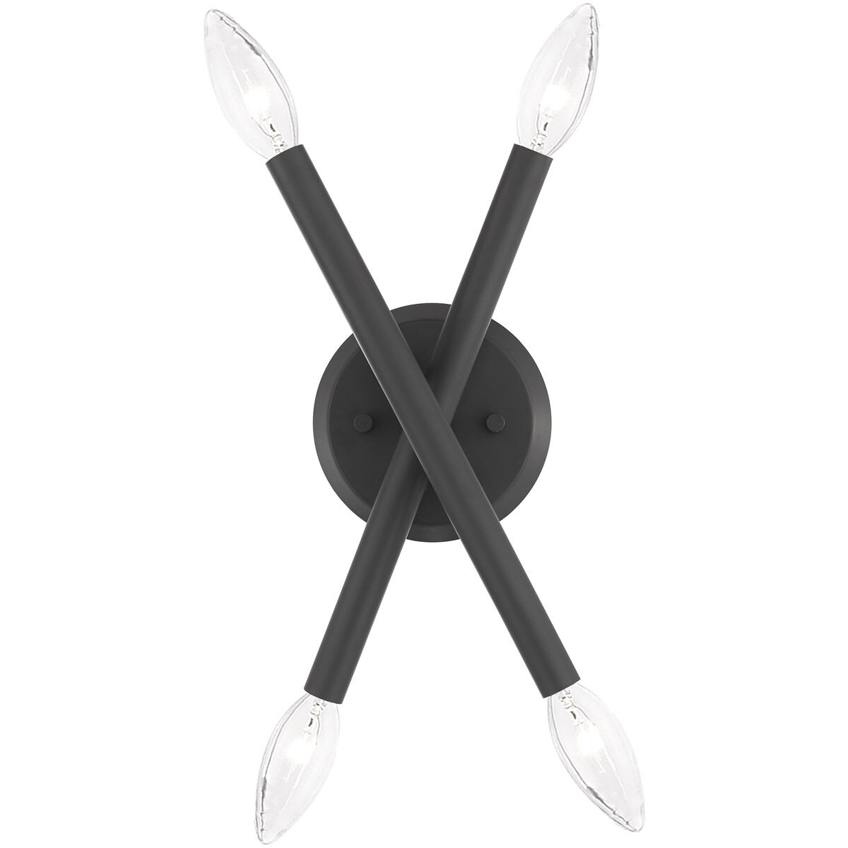 Soho 4 Light 6 inch Scandinavian Gray Sconce Wall Light