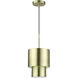 Zolana 1 Light 8.5 inch Antique Brass Mini Pendant Ceiling Light