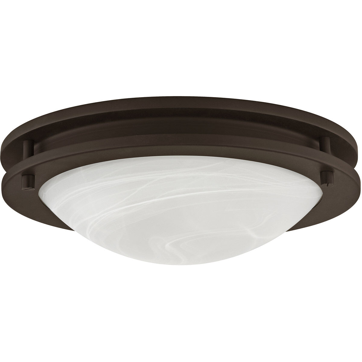 Ariel 2 Light 11 inch Bronze Flush Mount Ceiling Light
