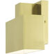 Lynx 1 Light 5 inch Satin Brass Outdoor ADA Wall Sconce