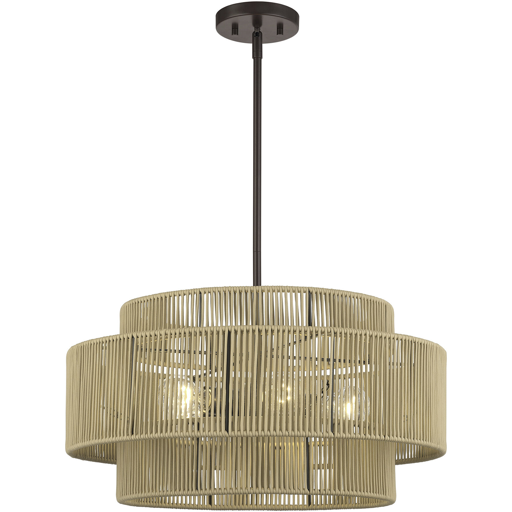 Acordia 5 Light 22 inch English Bronze Pendant Chandelier Ceiling Light