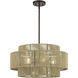 Acordia 5 Light 22 inch English Bronze Pendant Chandelier Ceiling Light