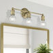 Lansdale 3 Light 20 inch Antique Brass Vanity Sconce Wall Light