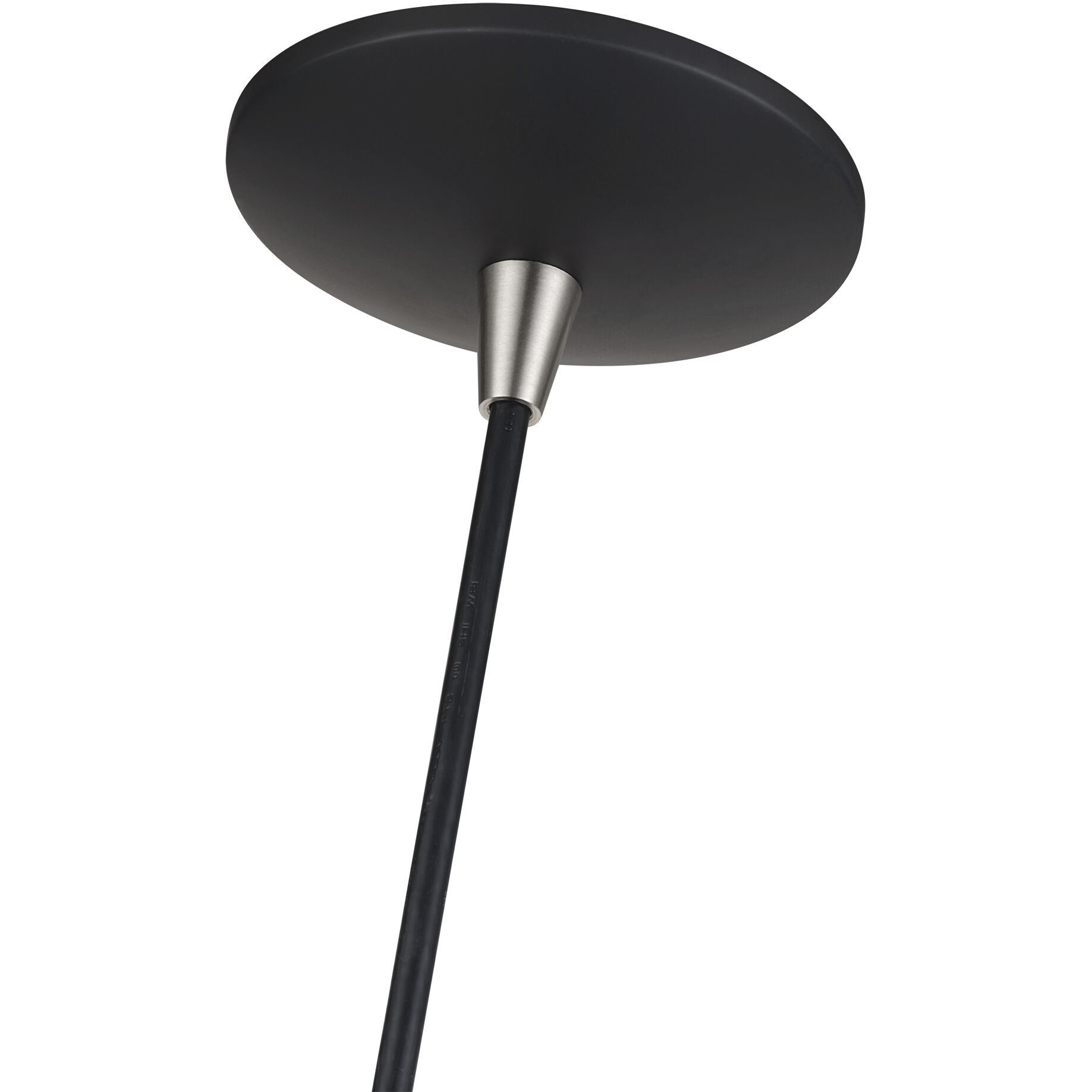 Domma 1 Light 10 inch Black with Brushed Nickel Accents Pendant Ceiling Light
