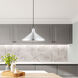 Allison 1 Light 15 inch Brushed Aluminum Mini Pendant Ceiling Light