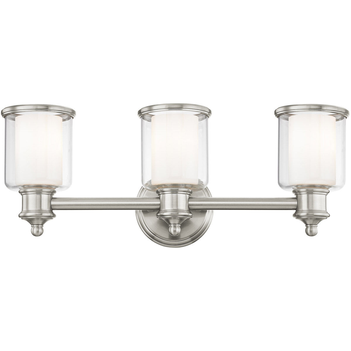 Middlebush 3 Light 24 inch Brushed Nickel Bath Vanity Wall Light