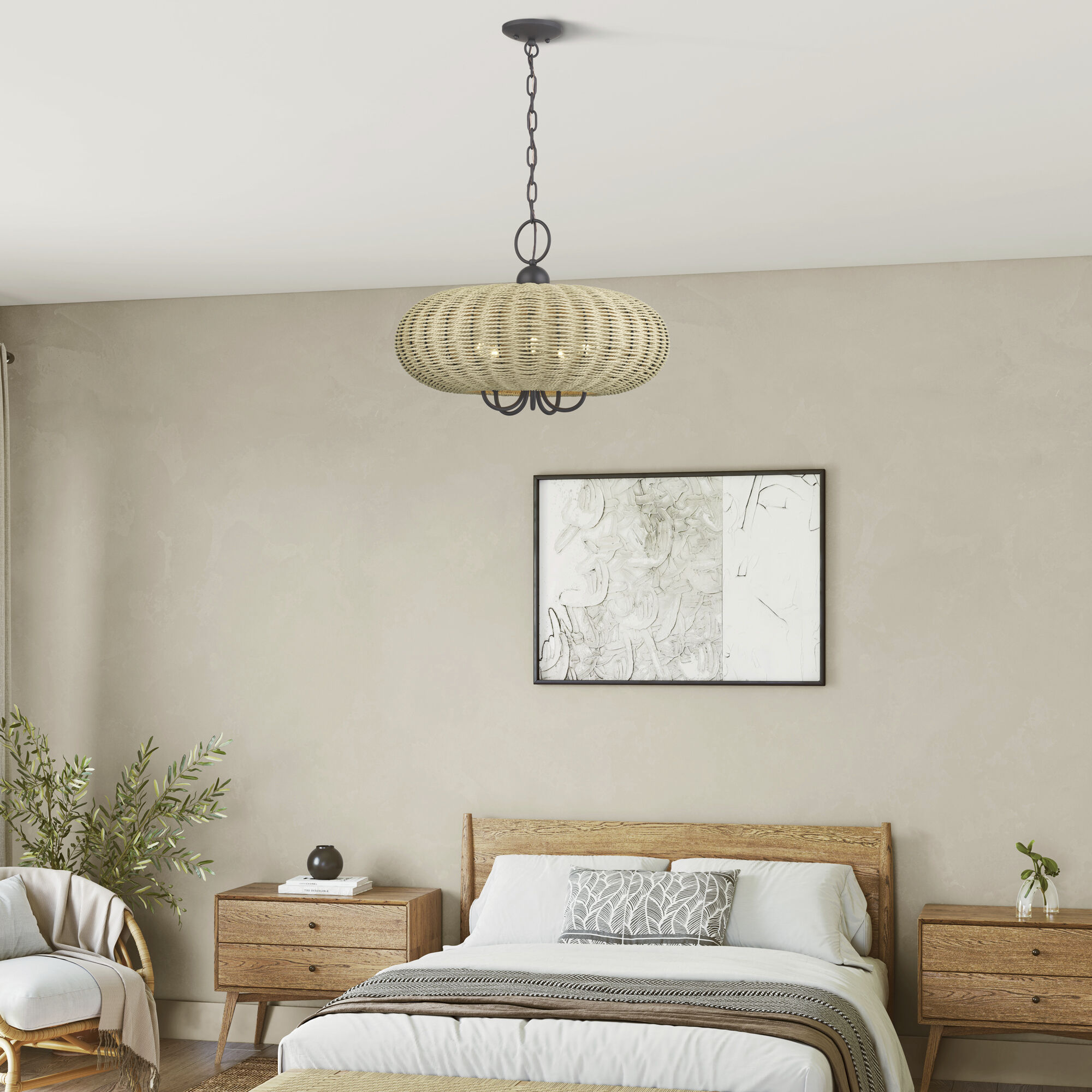 Summervine 5 Light 22 inch Bronze Pendant Chandelier Ceiling Light