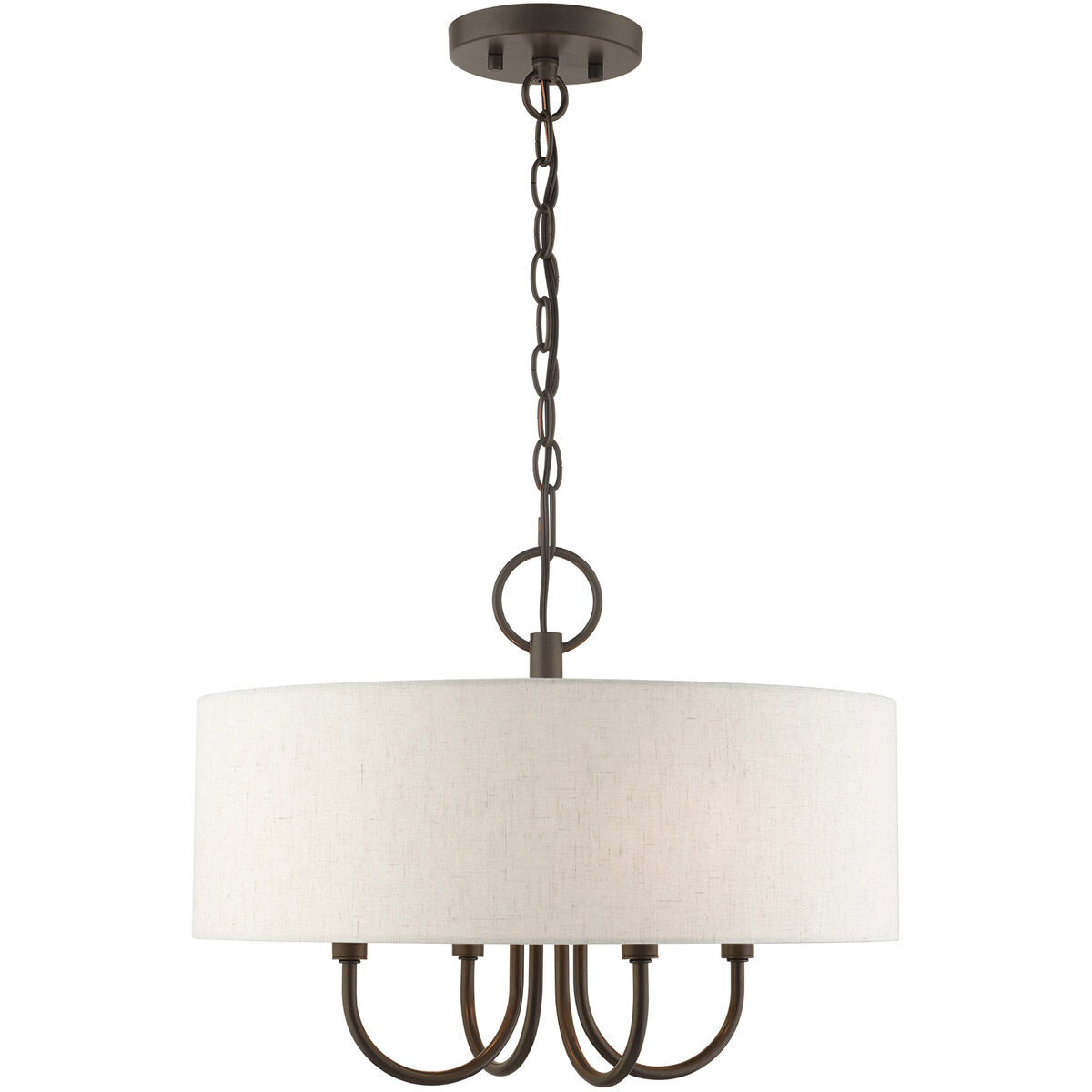 Blossom 4 Light 18 inch English Bronze Pendant Chandelier Ceiling Light