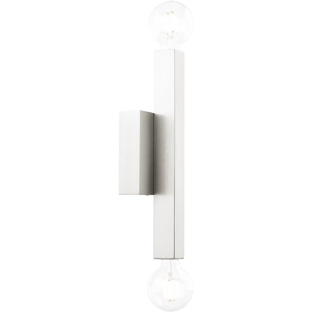 Solna 2 Light 6 inch Brushed Nickel ADA Sconce Wall Light