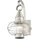 Newburyport 1 Light 14.75 inch Brushed Nickel Outdoor Wall Lantern