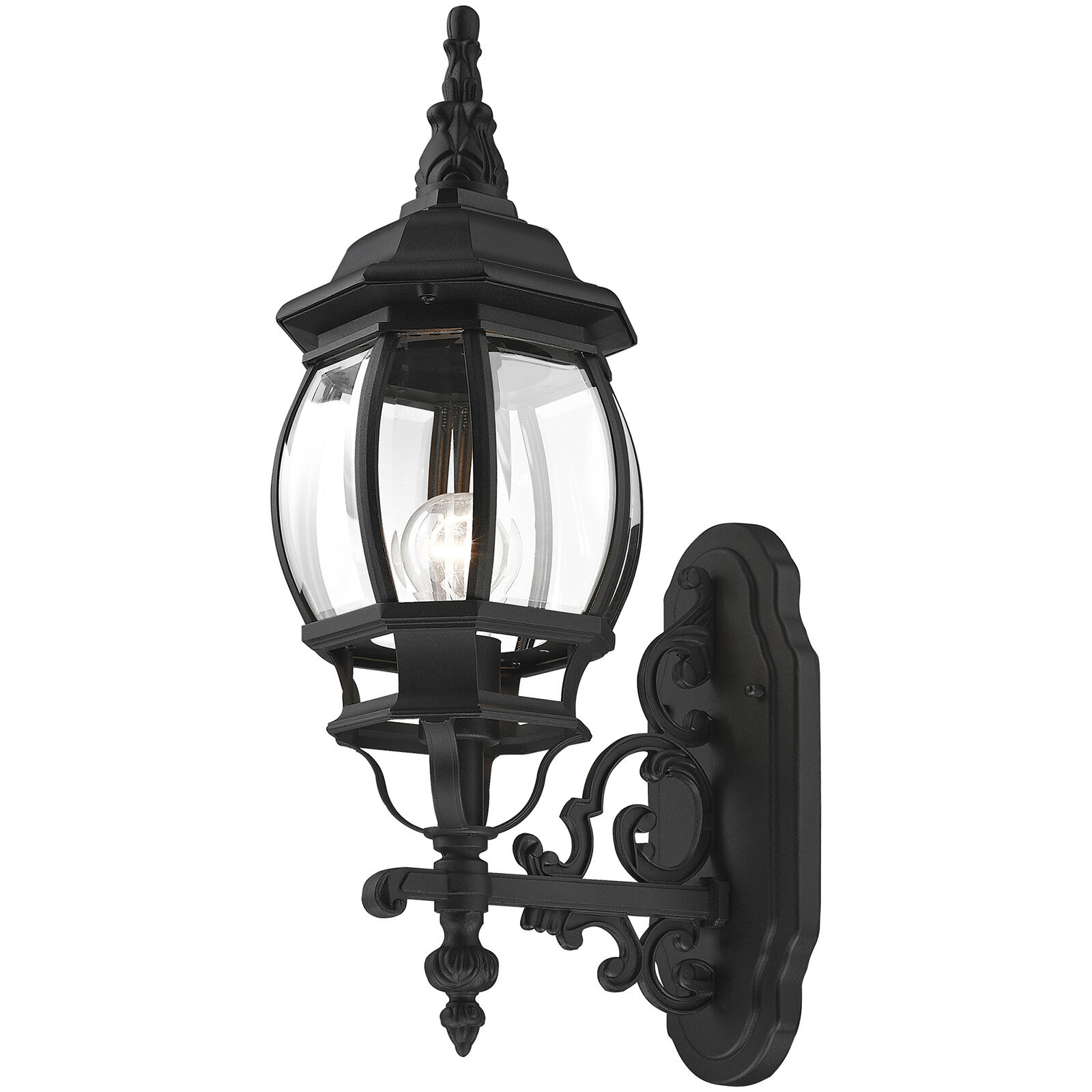 Frontenac 1 Light 20 inch Textured Black Outdoor Wall Lantern