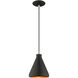 Allison 1 Light 7 inch Black Mini Pendant Ceiling Light