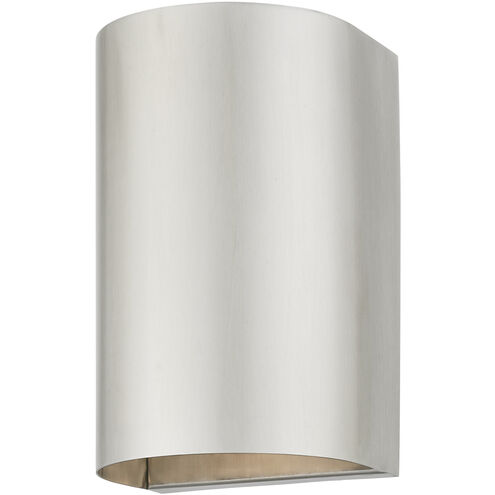 Bond 1 Light 7 inch Brushed Nickel Outdoor / Indoor Small Sconce, Small