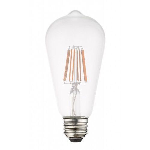 Allison ST19 Edison E26 Medium Base 7.7 watt 3000K Filament LED Bulb in 10