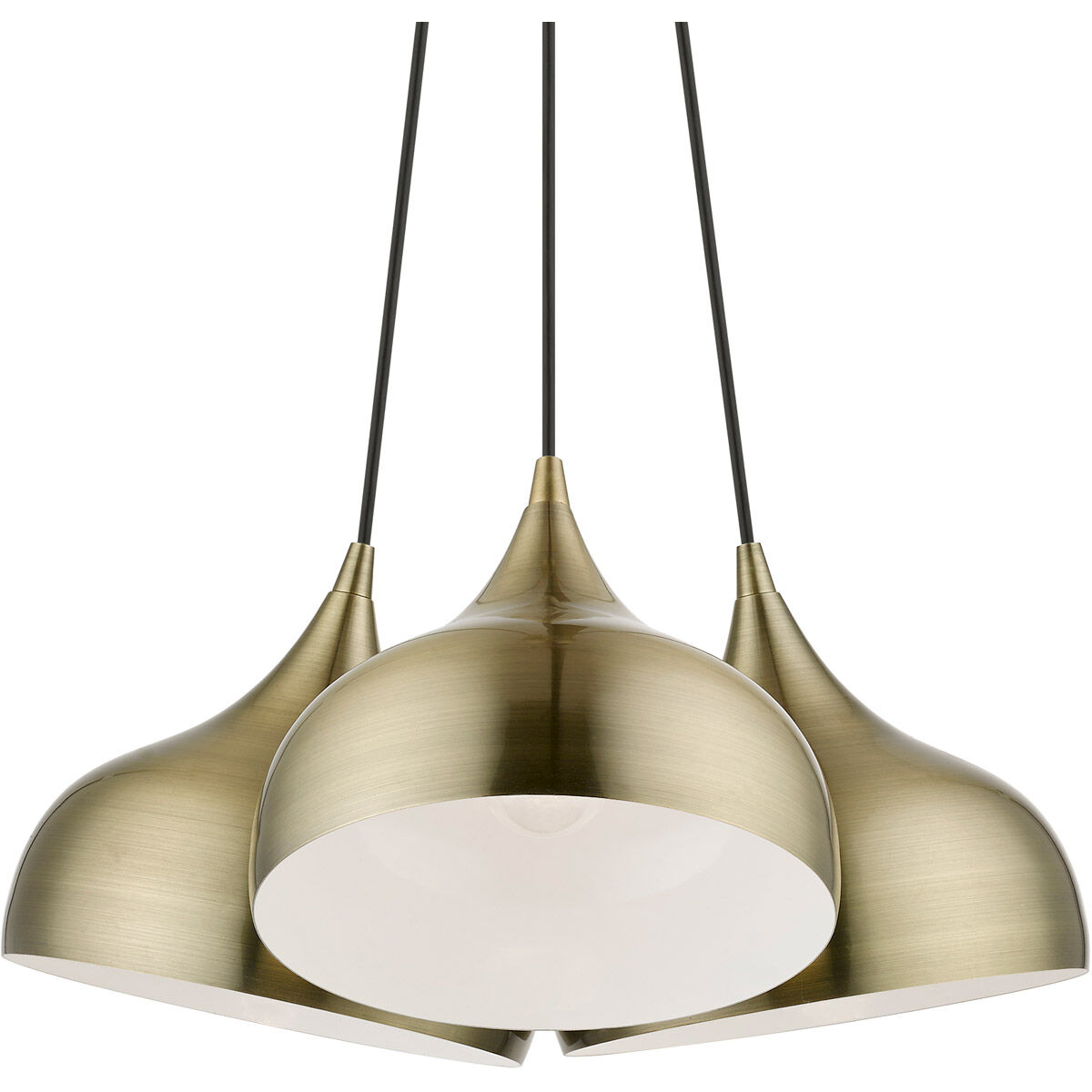 Amador 3 Light 22 inch Antique Brass Cluster Pendant Ceiling Light