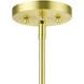 Meridian 5 Light 24 inch Satin Brass Chandelier Ceiling Light