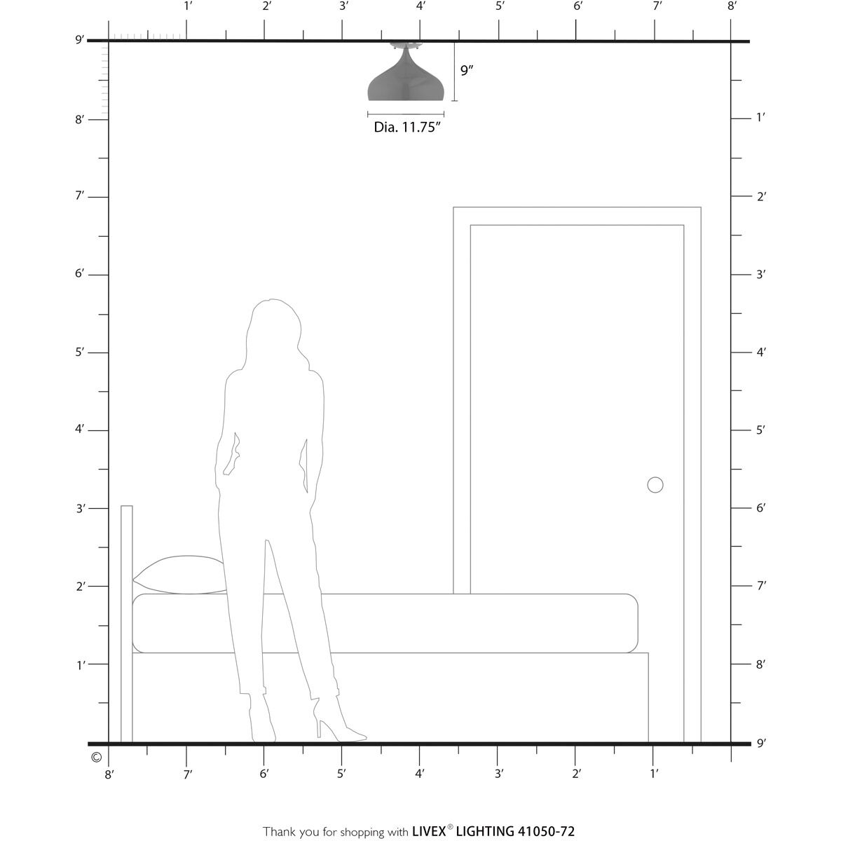 Amador 1 Light 12 inch Shiny Red with Polished Chrome Accents Semi-Flush Mount Ceiling Light