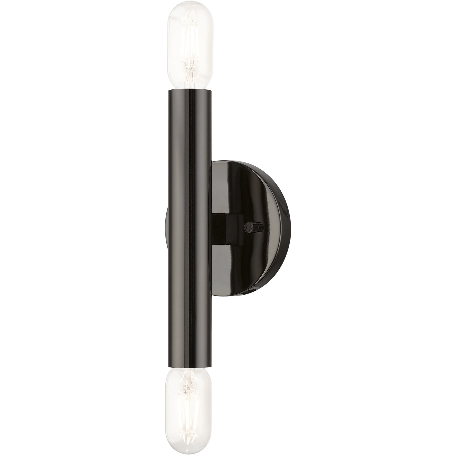 Copenhagen 2 Light 5 inch Black Chrome ADA Sconce Wall Light