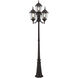 Hamilton 4 Light 95 inch Bronze Outdoor 4 Head Post