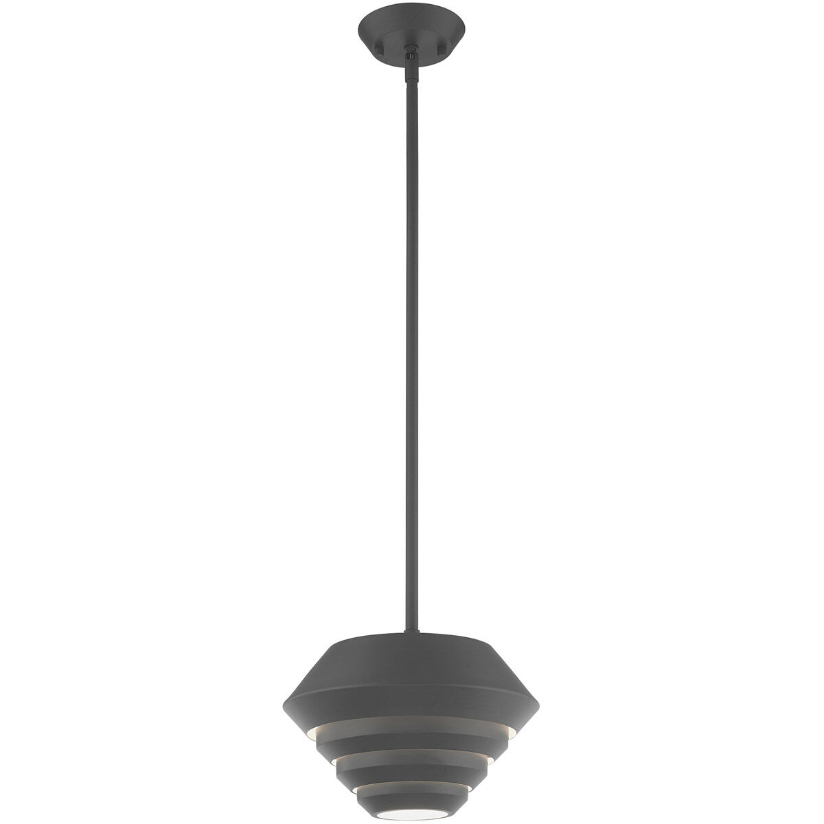 Amsterdam 1 Light 10 inch Scandinavian Gray Mini Pendant Ceiling Light