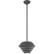Amsterdam 1 Light 10 inch Scandinavian Gray Mini Pendant Ceiling Light
