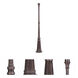 Outdoor Cast Aluminum Posts 74 inch Imperial Bronze Outdoor Lamp Post