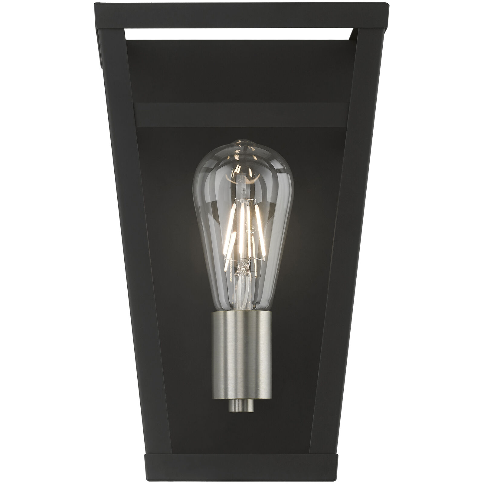 Schofield 1 Light 7 inch Black with Brushed Nickel Accents ADA Sconce Wall Light