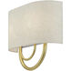 Stratton 2 Light 13 inch Soft Gold ADA Wall Sconce Wall Light