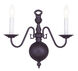 Williamsburgh 2 Light 13 inch Bronze Wall Sconce Wall Light