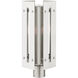 Utrecht 1 Light 20 inch Brushed Nickel Accents Outdoor Post Top Lantern