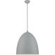Arlington 3 Light 19 inch Nordic Gray with Brushed Nickel Accents Pendant Ceiling Light