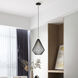 Linz 1 Light 12 inch Shiny Black with Polished Brass Accents Pendant Ceiling Light
