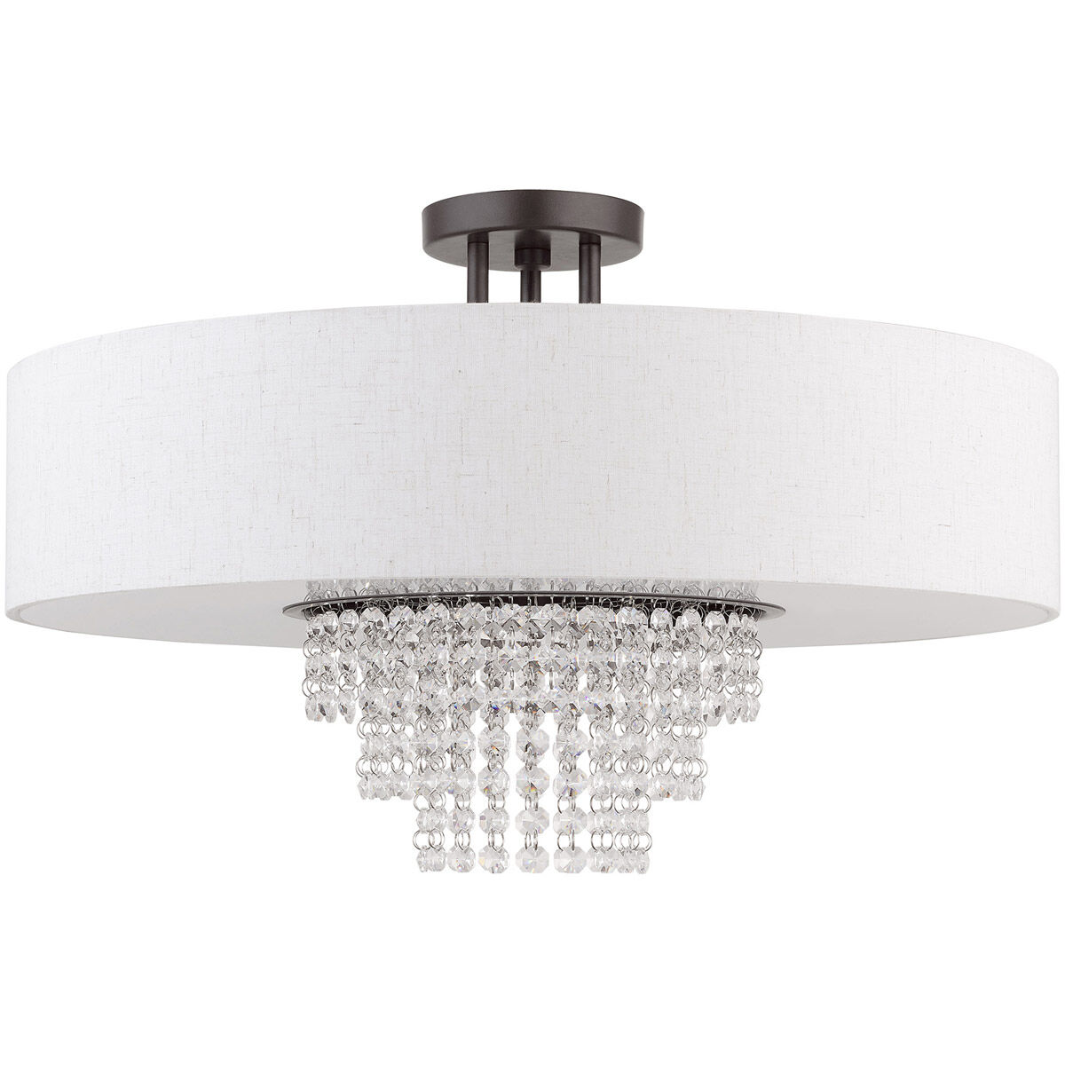 Carlisle 5 Light 22 inch English Bronze Semi-Flush Mount Ceiling Light
