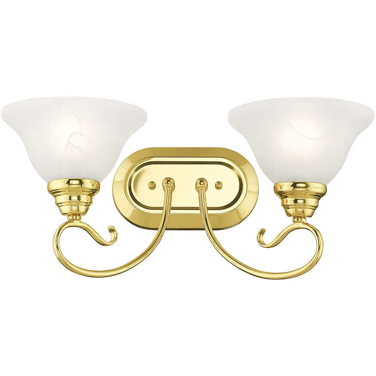 Coronado 2 Light 19 inch Polished Brass Bath Vanity Wall Light