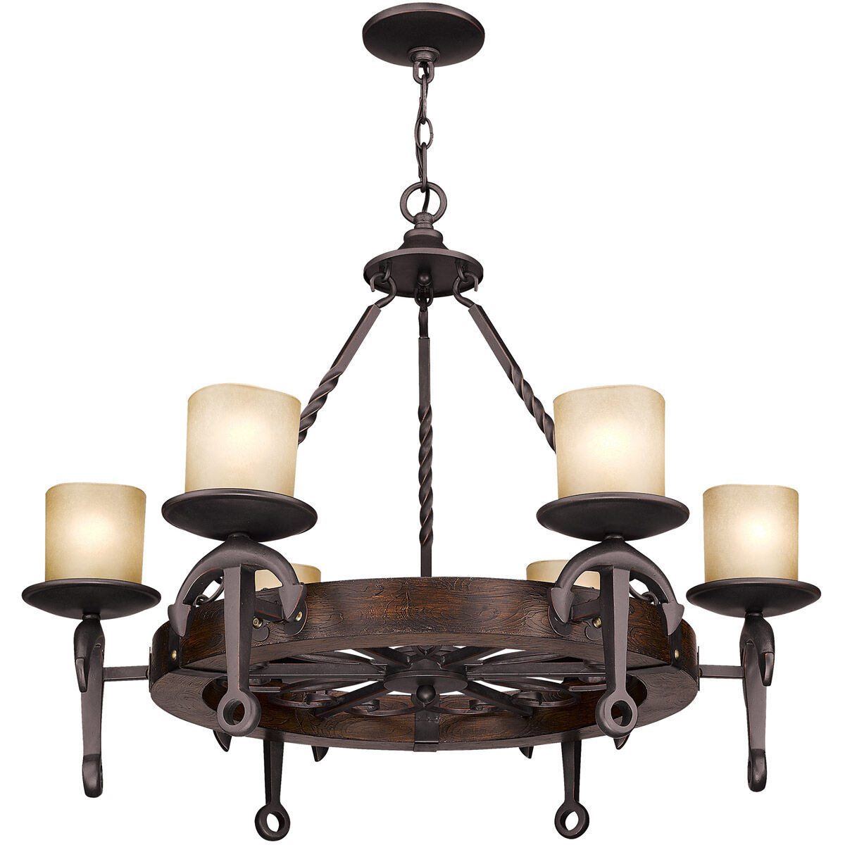 Cape May 6 Light 30 inch Olde Bronze Chandelier Ceiling Light