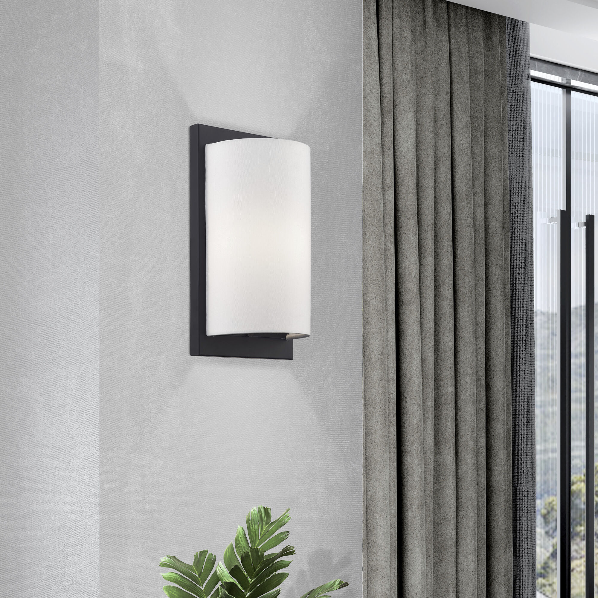 Brenton 1 Light 6 inch Black ADA Wall Sconce Wall Light