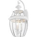 Monterey 3 Light 23 inch White Outdoor Wall Lantern