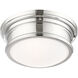 Astor 2 Light 11 inch Polished Chrome Flush Mount Ceiling Light